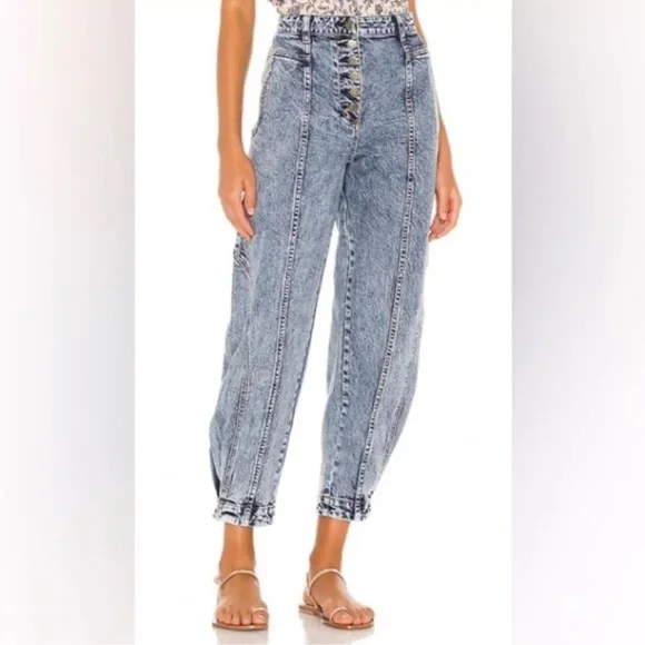NWOT Ulla Johnson Brodie Acid Wash Jeans